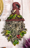 Celtic Toadstool And Snails Greenman With Magical Sorting Hat Wall Decor Plaque