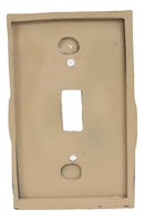 Set of 2 Western Horseshoe Turquoise Mustang Wall Single Toggle Switch Plate