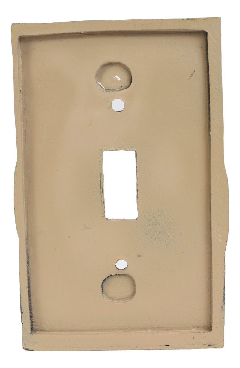 Set of 2 Western Horseshoe Turquoise Mustang Wall Single Toggle Switch Plate