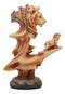 Ebros African Savanna Safari Lion Statue 9.25"Family Faux Wood Resin Figurine