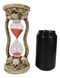 Gothic Alchemy Graveyard 4 Skulls With Skeleton Spine Bones Sand Timer Figurine