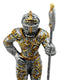 Ebros Medieval Halberdier Knight Dollhouse Miniature Figurine 4"H Suit Of Armor Axeman