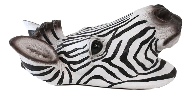 Ebros Safari Zebra Horse Bust Wall Decor Wildlife Wall Mount Sculpture Plaque 9.5"H
