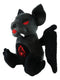 Ebros Fantasy Demonic Vampire Dracula Blood Thirsty Bat Luxe Soft Plush Toy Doll 9"H