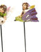 Ebros Fairy Garden Baby Fairies Riding On Stakes Set of 3 Figurine 10"H