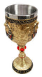 Ebros Ancient Egyptian Pharaoh King Tut Resin Wine Goblet Chalice With Liner