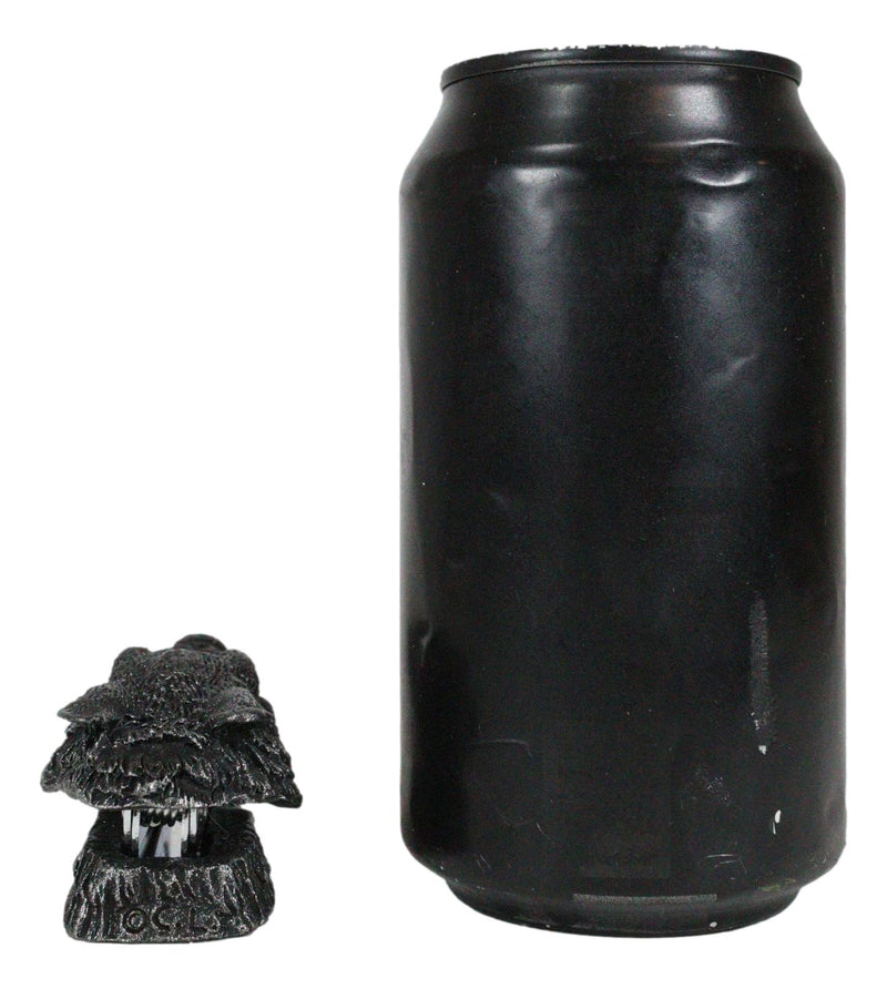 Medieval Fantasy Werewolf Gray Wolf Gargoyle Head Mini Staple Remover Figurine