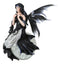 Fantasy Gathering Storm Gothic Fairy Sitting On Bubble Moon Glass Ball Statue