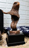 Small Majestic American Bald Eagle Head Bust Bronzed Resin Figurine 7"Tall