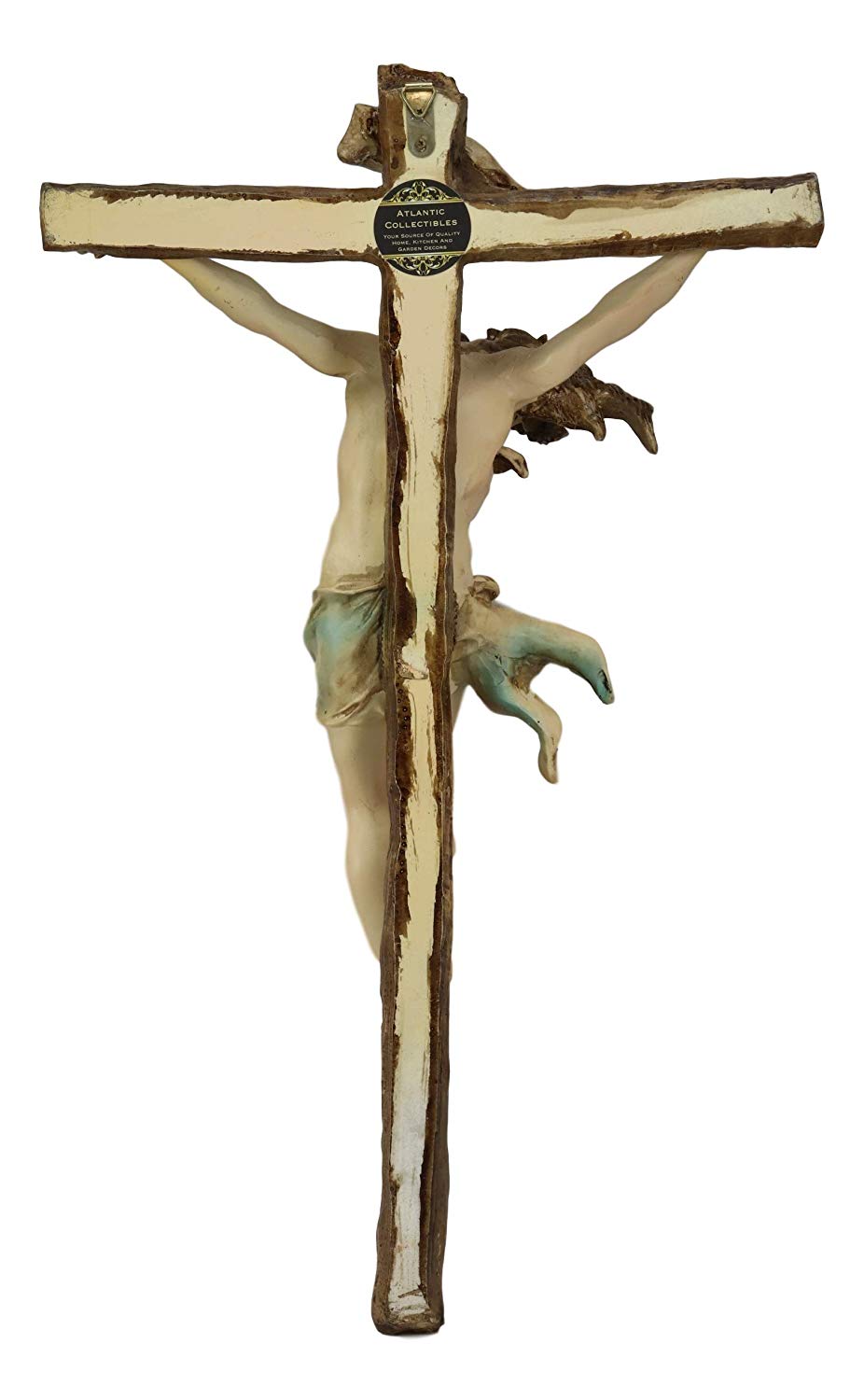 Ebros Large Jesus Christ at Calvary Crucifix INRI Wall Cross Hanging Plaque 20"H - Ebros Gift