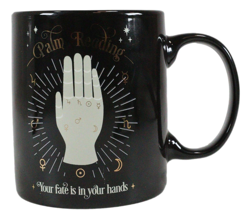 Wicca Fortune Teller Psychic Tarot Cards Palm Reading Chirology Coffee Mug Cup