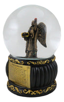 Christian Holy Archangel Saint Uriel Angel Of Light Glitter Water Globe Figurine