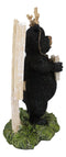 Rustic Western Whimsical Black Bear With Antlers And Feed The Deer Sign Figurine