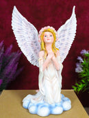 Ebros Inspirational Praying Angel of Hope On Heavenly Clouds Figurine Prayer
