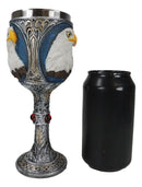 Patriotic Wildlife Majestic American Bald Eagle Celtic Knot Wine Goblet Chalice