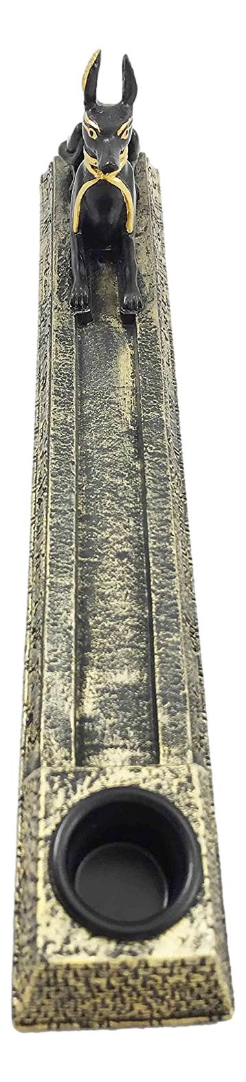 Ebros Egyptian Anubis Dog Jackal Deity Mummification Incense Burner Figurine