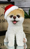 Christmas Boo The World's Cutest Pomeranian Dog Statue Pet Pal Dogs Collectible