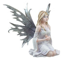 Large Winter Solstice Purity Fairy With Crystal Gazing Ball Statue 11.75"H