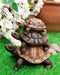 Nautical Marine Reptile 3 Stacked Acrobatic Turtles Tortoises Figurine Feng Shui