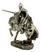 Medieval Royal Arms Of England Three Lions Charging Calvary Horse Knight Statue