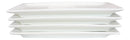 Pack Of 4 Modern White Porcelain Sushi Appetizer Dessert Platter Plates 10"L