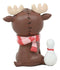 Furry Bones Pink Scarfed Spruce The Moose With White Duck Skeleton Figurine 3"H