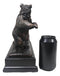 Wall Street Stock Market Signature Charging Bull With Conceding Bear Statue