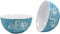 Ebros Pack Of 2 Nautical Ocean Marine Octopus Abstract Blue Bowls 18oz Decor