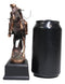 Ebros Rustic Western Rodeo Cowboy W/ Rearing Horse Bronze Electroplated Figurine
