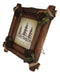 Rustic Western Fall Festive Pinecones With Wooden Logs Picture Frame 8"X10"