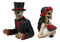 Ebros Wedding Bride And Groom Skeleton Couple Figurine 2 Piece Set 5.25"Tall