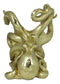 Nautical Gold Giant Sea Octopus Wine Holder Cephalopod Kraken Bottle Caddy Decor
