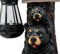 Ebros Gift Whimsical Forest Bedtime Story Mother Bear With Baby Cub Turtle And Squirrel Solar LED Light Lantern Welcome Sign Statue Fairy Tales Nursery Rhymes Guest Greeter Figurine Decor