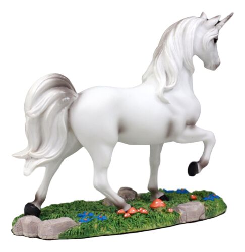 Enchanted Forest Glade Strolling Unicorn Figurine Decorative Statue 6.75"Long