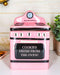 Ceramic Vintage Pink Oven Cookie Jar With Seal Tight Lid Old Fashioned Retro