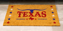 Texas Longhorn With Lone Stars Coir Coconut Fiber Floor Mat Doormat 29"X17"