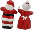 Ebros 'Tis The Season Mr And Mrs Santa Claus Magnetic Salt And Pepper Shakers