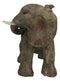 Small Wildlife Elephant Father Piggybacking Playful Calf Figurine 5.25"L