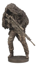 Ebros Military Marksman Marine Camouflage Sniper Statue Modern Warfare Specialist Unit Figurine Behind Enemy Lines
