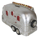 Western Vintage Country Silver Camper Caravan RV Money Coin Piggy Savings Bank