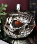 Wicca Pentagram Alchemical Symbols Pumpkin Skull Cauldron Pot Decorative Box