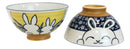 Pack Of 6 Made In Japan Ceramic Colorful 2 Rabbits Gazing Moon Soup Rice Bowls