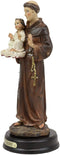 Ebros Gift Saint Anthony Carrying Baby Jesus Decorative Figurine 5.5" Tall