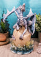 Luna Shylo Arctic Frost Dragon Emerging From Frozen Crystal Egg Hatchling Statue