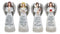 Ebros 4.25" Tall Colorful Divine Heavenly Angels with Inspirational Scriptures Figurine Set of 4 Angelic Hosts of Prayer and Faith Statues Home Decor Christmas Graduation Housewarming Gifts - Ebros Gift
