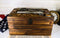 Large Western Six Shooter Pistol Guns Ammo Bullets Decorative Wooden Box 15"L