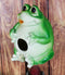 Whimsical Jumbo Fat Frog Toad Birdhouse Bird Feeder House Branch Hanger Figurine
