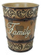 Western Rustic Tuscany Scroll Art Inspirational Family Waste Basket Trash Bin