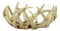Ebros Large 12"Dia Rustic Hunters Entwined Stag Deer Antlers Rack Fruit Display Basket