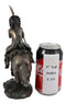 Ebros Native Indian Chief Spear Warrior With Eagle War Bonnet Roach On Horse Statue